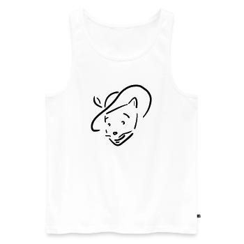 Puss in Boots - Men's Premium Organic Tank Top - white - Front - AI Model Male 178 light (178cm)