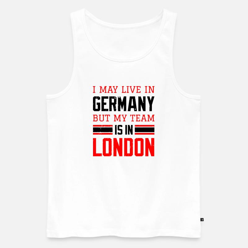 London - Männer Premium Bio Tank Top - Weiß