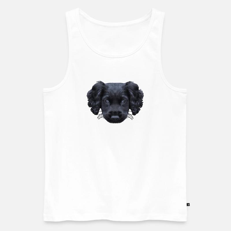 weihnachtsgeschenke für jedermann, Cocker spaniel - Männer Premium Bio Tank Top - Weiß