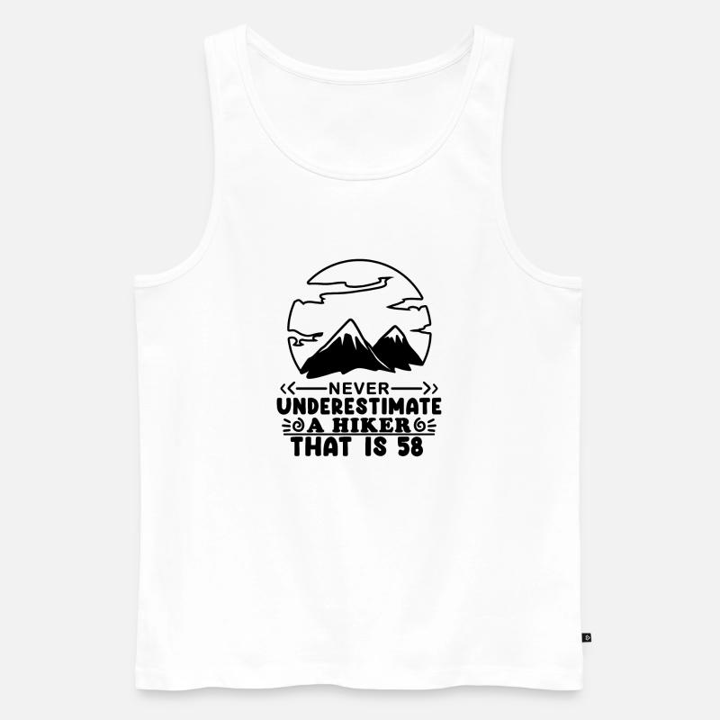 v - Männer Premium Bio Tank Top - Weiß