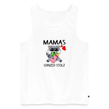 Baby Geburt Schwanger Babyspruch Sprüche - Männer Premium Bio Tank Top - Weiß - Vorne - Michal (187cm)