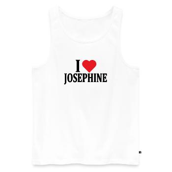 t-shirt I love Josephine t-shirt gift idea - Men's Premium Organic Tank Top - white - Front - Michal (187cm)