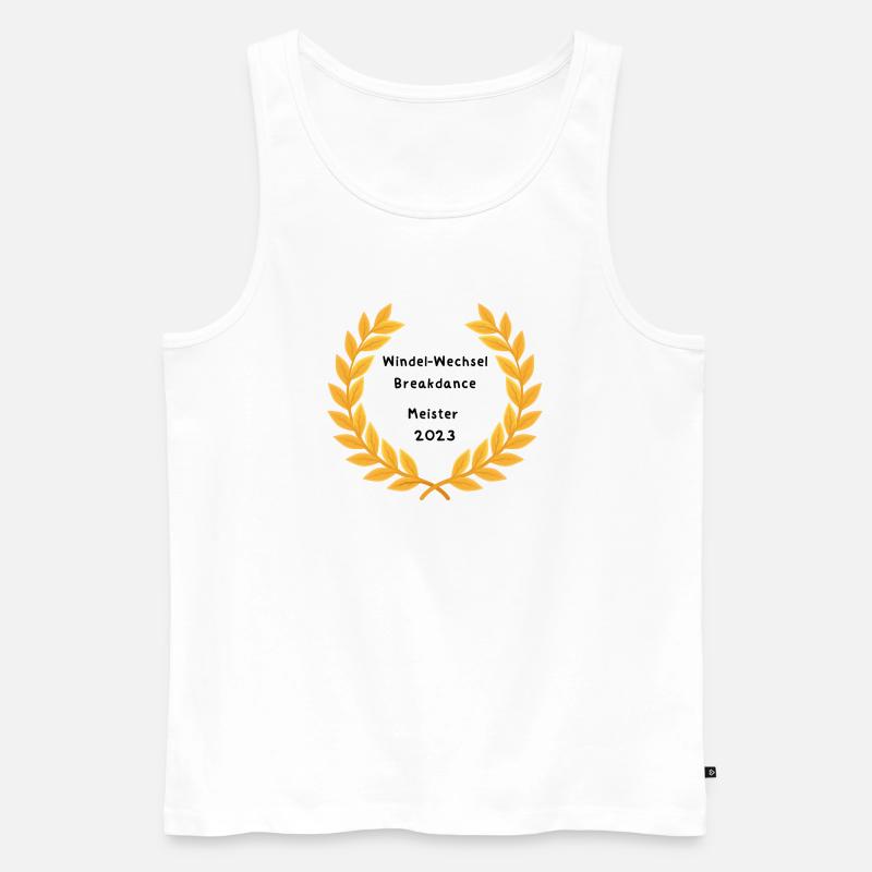 Windel Wechsel Baby - Männer Premium Bio Tank Top - Weiß