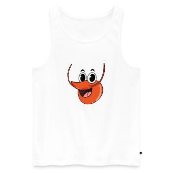 Tête de homard - Débardeur bio Premium Homme - blanc - Devant - Michal (187cm)