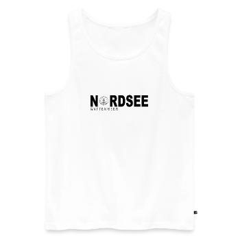 Nordsee - Männer Premium Bio Tank Top - Weiß - Vorne - Michal (187cm)