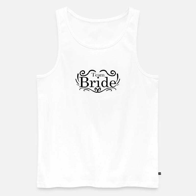 Team Bride - Männer Premium Bio Tank Top - Weiß