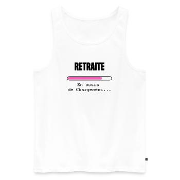 Retraite en cours de chargement - Débardeur bio Premium Homme - blanc - Devant - Michal (187cm)
