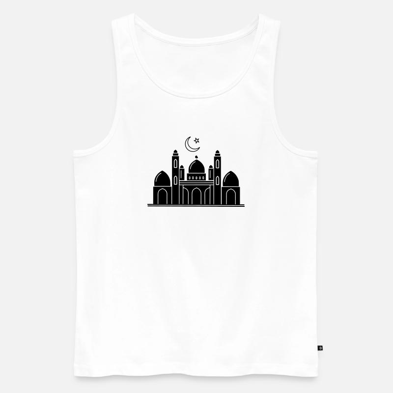 Moschee religiöse Kultstätte - Männer Premium Bio Tank Top - Weiß