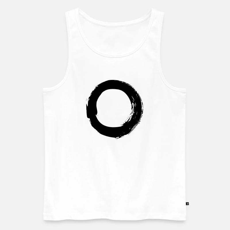 Enso - Männer Premium Bio Tank Top - Weiß