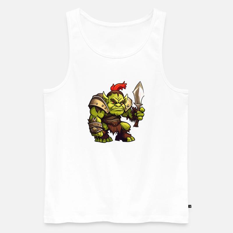 Orc - Männer Premium Bio Tank Top - Weiß