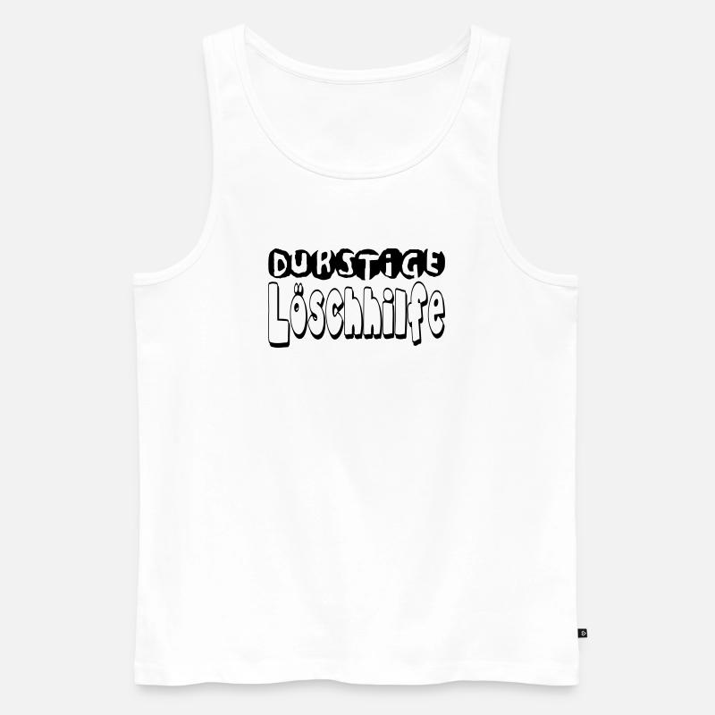 durstigelöschhilfe - Männer Premium Bio Tank Top - Weiß