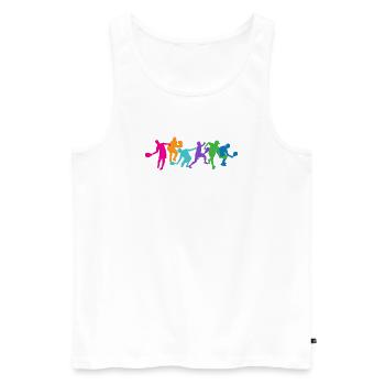 Padel Padel Team Training Coach Player Tournament - Men's Premium Organic Tank Top - white - Front - AI Model Male 178 light (178cm)