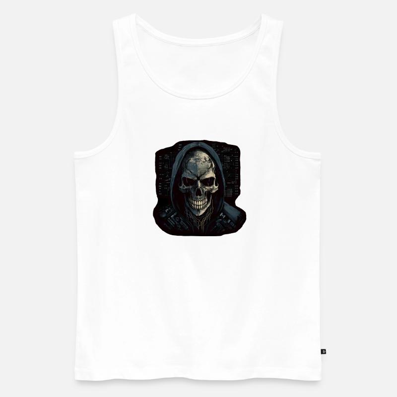 Hacker - Männer Premium Bio Tank Top - Weiß