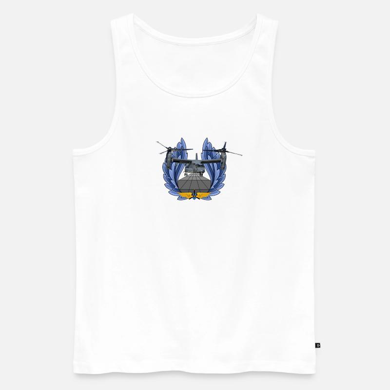 CV-22 Osprey - Männer Premium Bio Tank Top - Weiß
