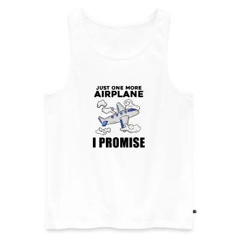 Flugzeug Pilot Spruch Geschenk - Männer Premium Bio Tank Top - Weiß - Vorne - AI Model Male 178 light (178cm)