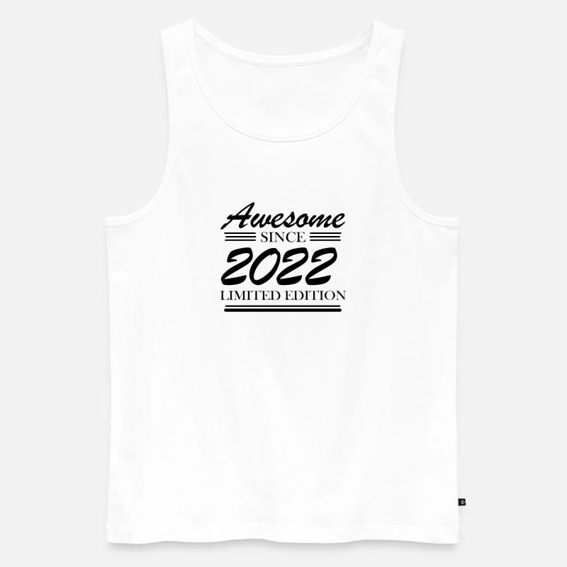 2022 - Männer Premium Bio Tank Top - Weiß