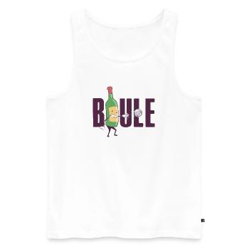 Boules de Boccia Boules de Boules de Boules de Boules de Boccia Tenue de pétanque - Débardeur bio Premium Homme - blanc - Devant - Michal (187cm)