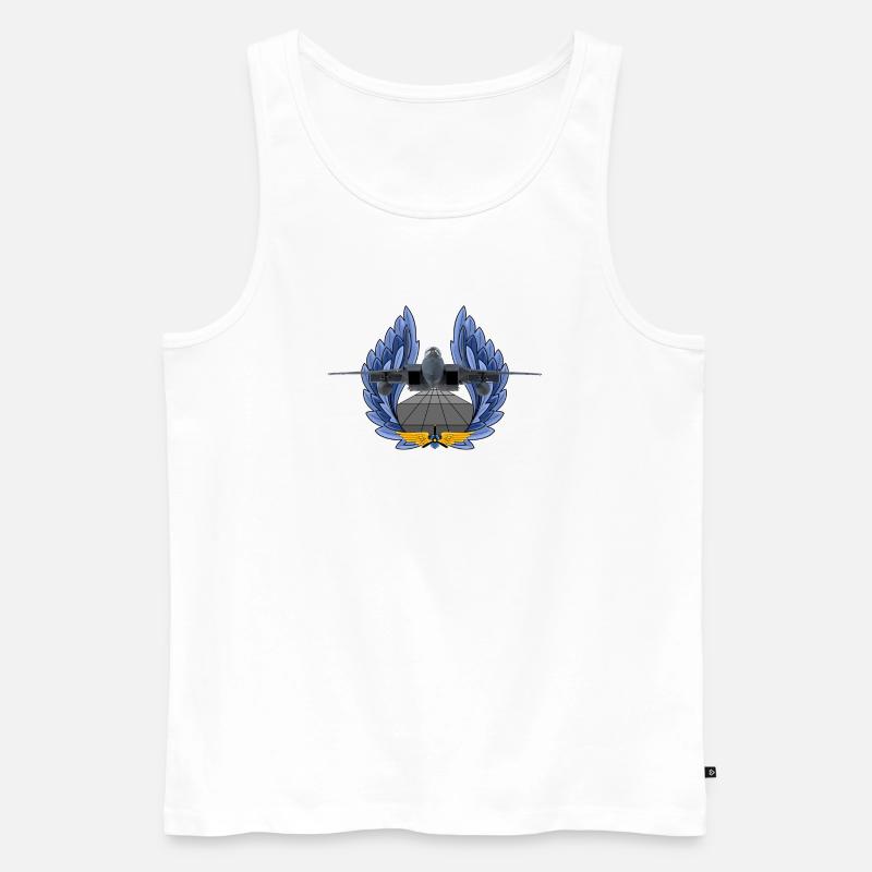 F-15 Eagle - Männer Premium Bio Tank Top - Weiß