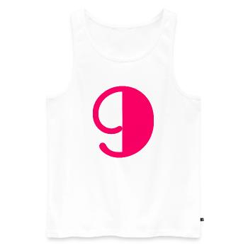 9. ALLES GUTE ZUM GEBURTSTAG. ALLES GUTE ZUM GEBURTSTAG! - Männer Premium Bio Tank Top - Weiß - Vorne - AI Model Male 178 light (178cm)
