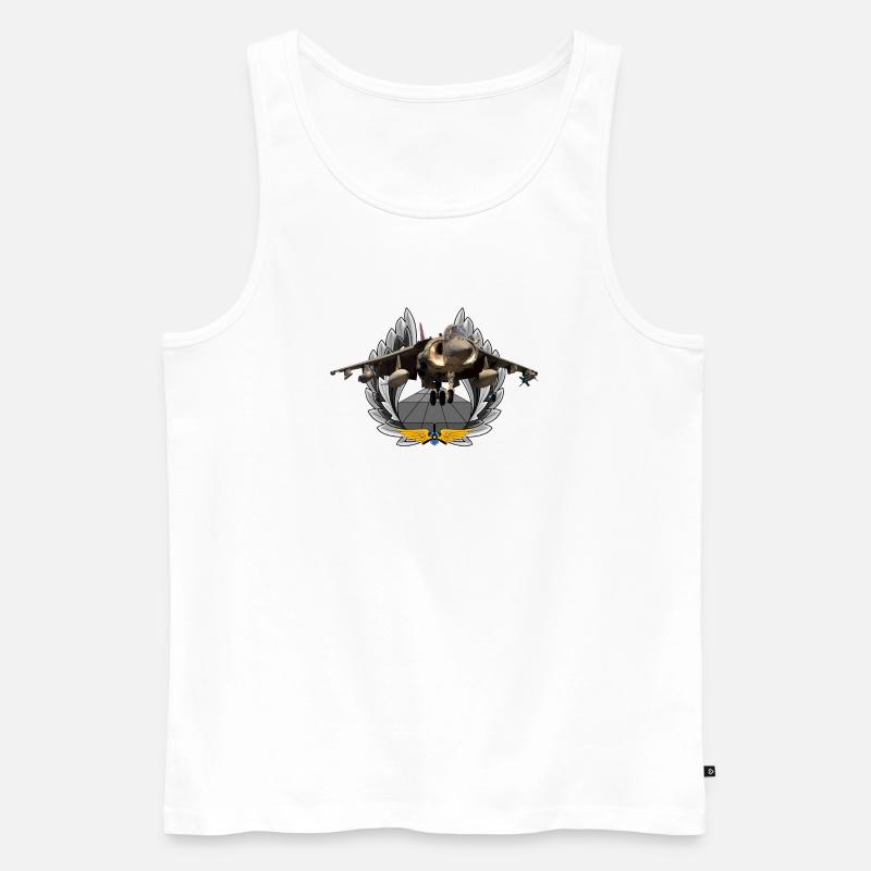 Harrier - Männer Premium Bio Tank Top - Weiß