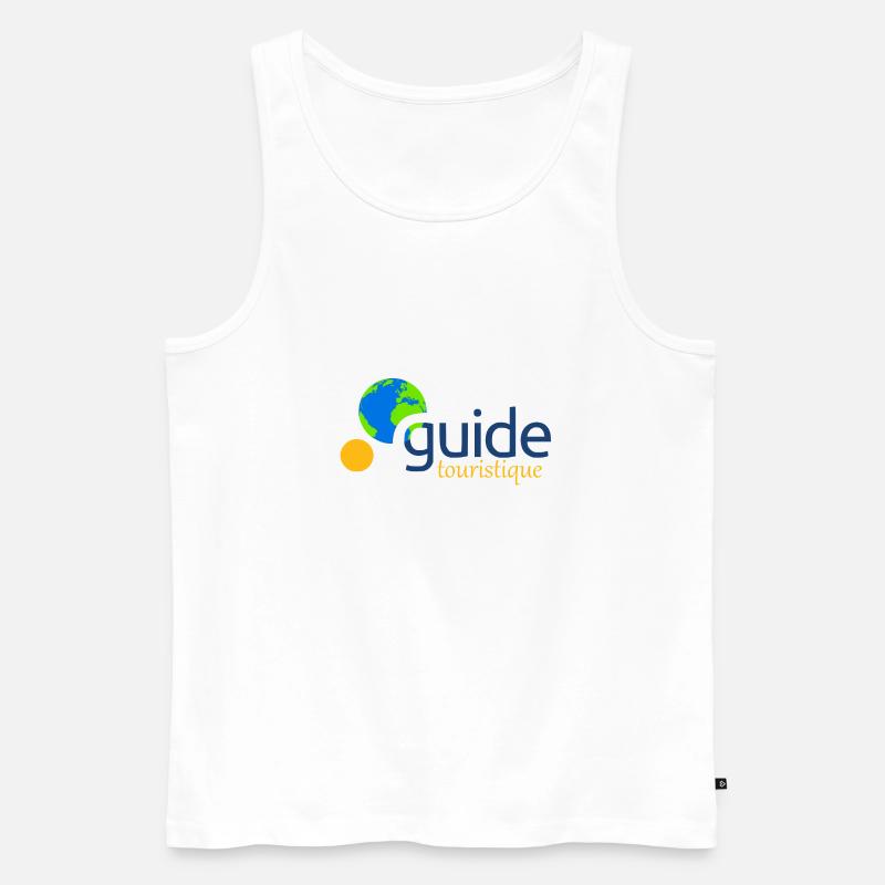 Reiseführer - Männer Premium Bio Tank Top - Weiß