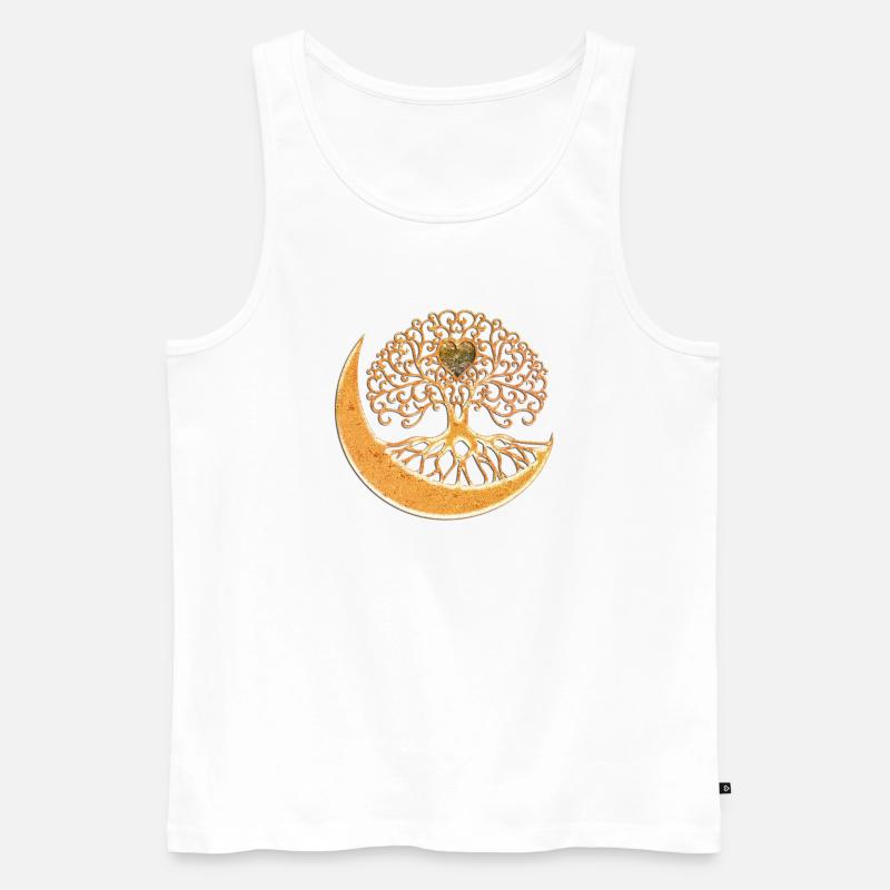 Wunderbares und elegantes Baumleben - Männer Premium Bio Tank Top - Weiß