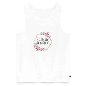 Weltbeste Anwältin Kanzlei Beruf Geschenk - Männer Premium Bio Tank Top - Weiß - Vorne - Michal (187cm)