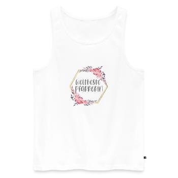 Weltbeste Pfarrerin Kirche Beruf Geschenk - Männer Premium Bio Tank Top - Weiß - Vorne - Michal (187cm)