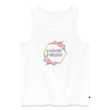 Weltbeste Maklerin Immobilien Beruf Geschenk - Männer Premium Bio Tank Top - Weiß - Vorne - Michal (187cm)