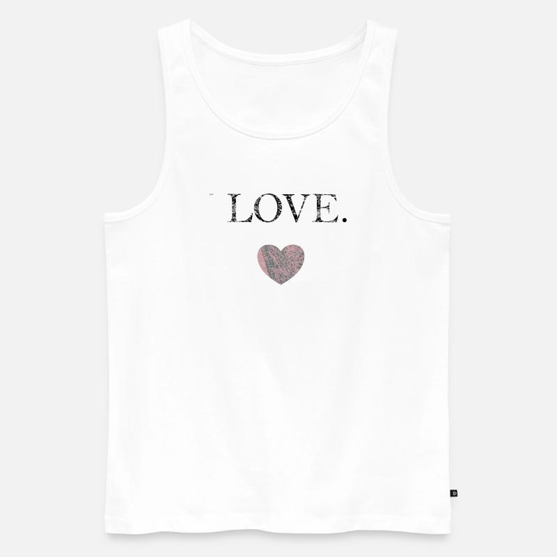 FÜR SIE - Männer Premium Bio Tank Top - Weiß