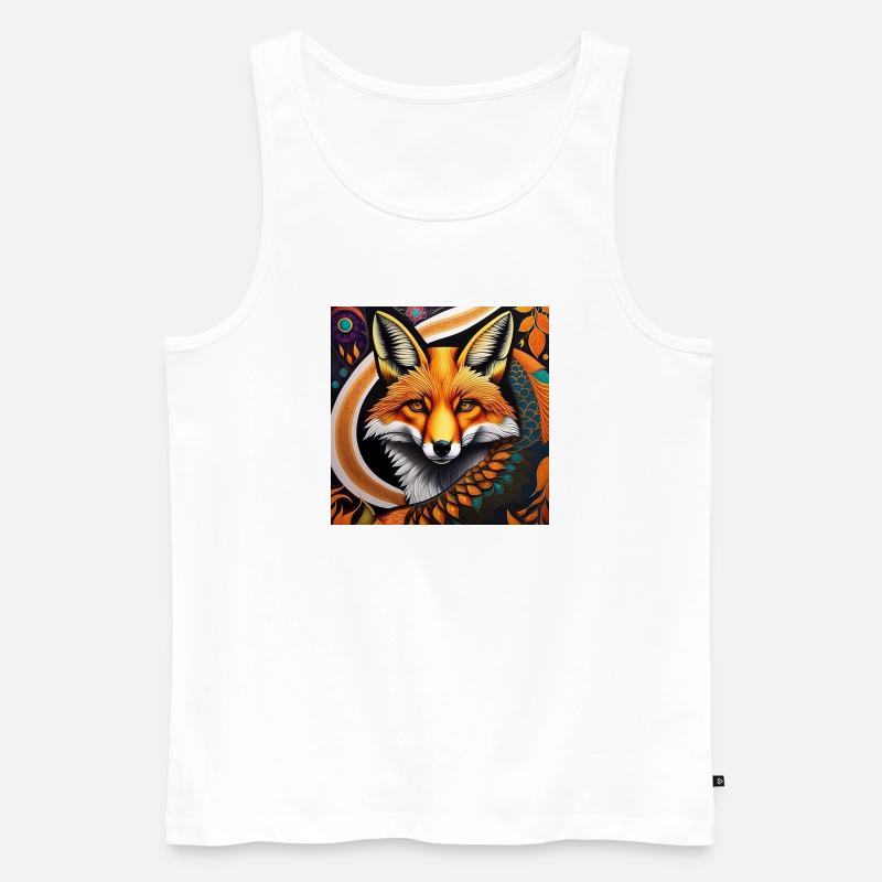 Fuchs - Männer Premium Bio Tank Top - Weiß