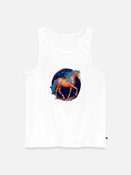 blockedTitle - Männer Premium Bio Tank Top - Weiß