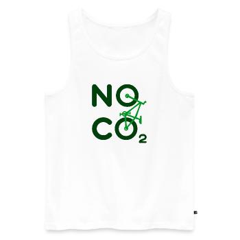Environment Co2 Statement Climate Change Nature Conservation Earth - Men's Premium Organic Tank Top - white - Front - Michal (187cm)