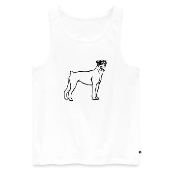 Bodeguero Andaluz - Débardeur bio Premium Homme - blanc - Devant - Michal (187cm)
