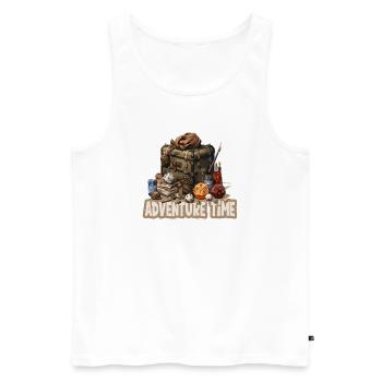 Role-playing, Adventure time, Fantasy gear - Men's Premium Organic Tank Top - white - Front - Michal (187cm)