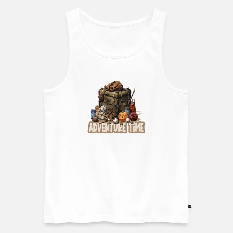Rollenspiel Abenteuerzeit Fantasyausrüstung - Männer Premium Bio Tank Top - Weiß
