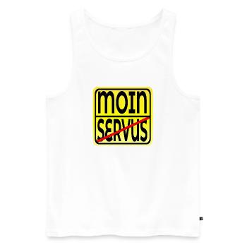 UMZUG MÜNCHEN BAYERN HAMBURG - Männer Premium Bio Tank Top - Weiß - Vorne - AI Model Male 178 light (178cm)