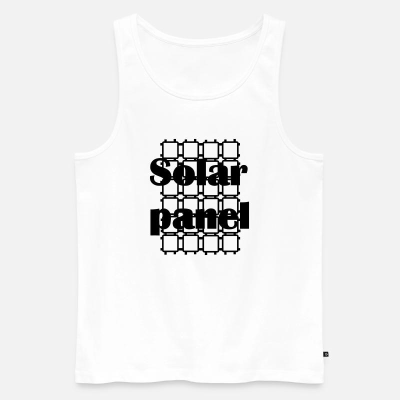 solar panel SOLAR PANEL - Men's Premium Organic Tank Top - white