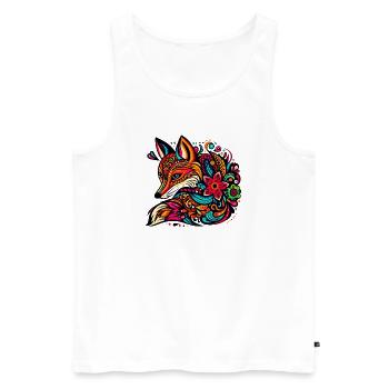 Renard - Débardeur bio Premium Homme - blanc - Devant - Michal (187cm)
