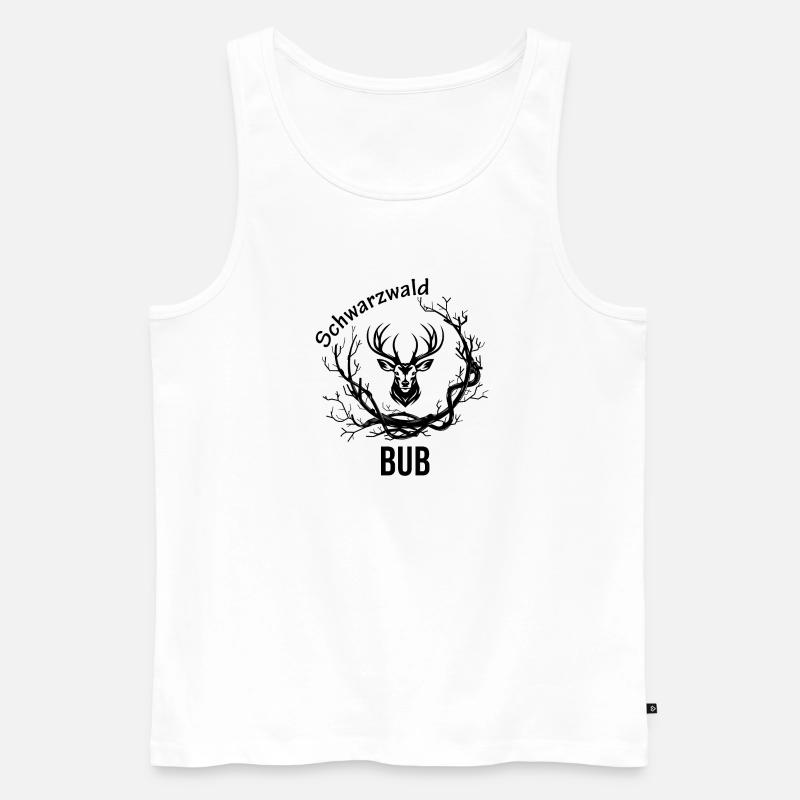 Schwarzwald Bub - Männer Premium Bio Tank Top - Weiß