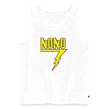 Nono - Männer Premium Bio Tank Top - Weiß - Vorne - AI Model Male 178 light (178cm)