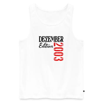 23. Geburtstag - Dreiundzwanzig Edition 2003 - Männer Premium Bio Tank Top - Weiß - Vorne - Michal (187cm)