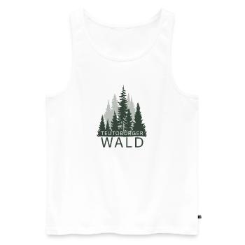 Teutoburger Wald - Männer Premium Bio Tank Top - Weiß - Vorne - AI Model Male 178 light (178cm)