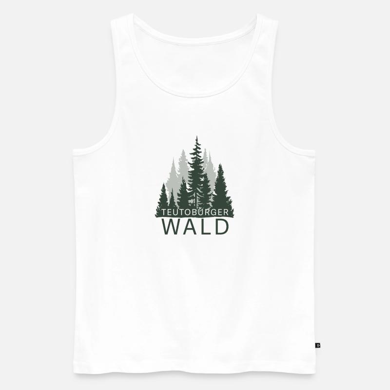 Teutoburger Wald - Männer Premium Bio Tank Top - Weiß