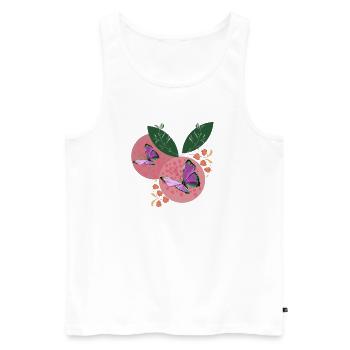 BUTTERFLY DREAMS - Débardeur bio Premium Homme - blanc - Devant - Michal (187cm)
