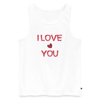 CHRISTMAS. YEAR. ANNIVERSARY. RETIREMENT. DAD. MAMAM. - Men's Premium Organic Tank Top - white - Front - AI Model Male 178 light (178cm)