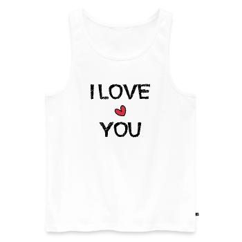CHRISTMAS. YEAR. ANNIVERSARY. RETIREMENT. DAD. MAMAM. - Men's Premium Organic Tank Top - white - Front - AI Model Male 178 light (178cm)