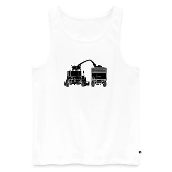 Corn chopper - Men's Premium Organic Tank Top - white - Front - AI Model Male 178 light (178cm)