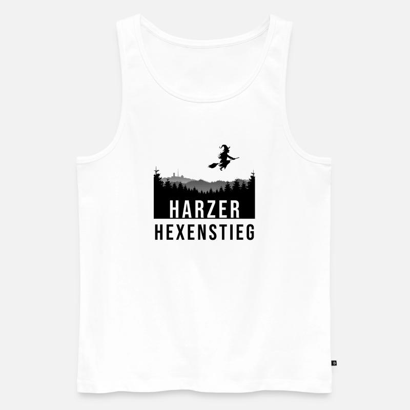 Hexenstieg - Männer Premium Bio Tank Top - Weiß
