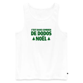 Weihnachten, Frohe Weihnachten, Weihnachtsbaum - Männer Premium Bio Tank Top - Weiß - Vorne - Michal (187cm)
